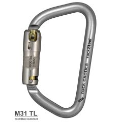 rockSteel Auto-lock Steel Carabiner