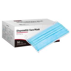 Disposable 3-Layer Face Mask - Box of 50