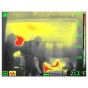 thermal image of firefighters in fire